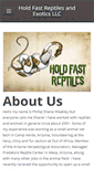 Mobile Screenshot of holdfastreptiles.com